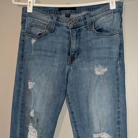 Flying Monkey distressed mid rise skinny jeans, size 27 - Picture 4 of 7